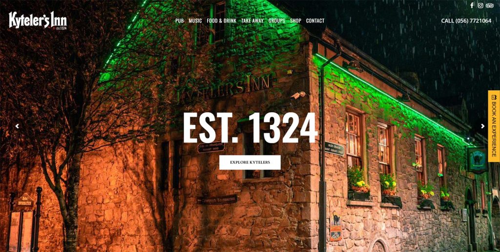 Kytelers-Inn-Pubs-in-Kilkenny-web-design Website Design Kilkenny