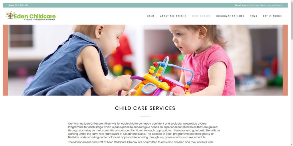 Eden-Childcare-Kilkenny-childcare-website-kilkenny-3 Creche Website Design Kilkenny