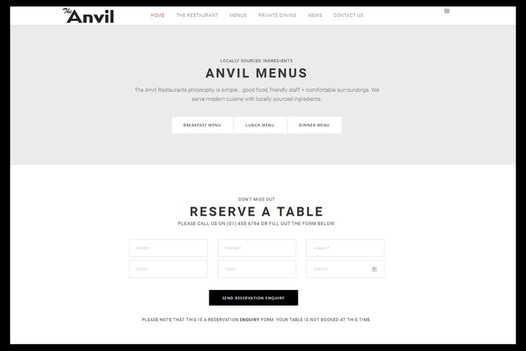 anvil-4-1 restaurant Websites design kilkenny