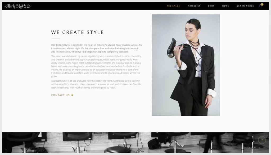 hairbynigel-4 Hair Salon Website Design Kilkenny