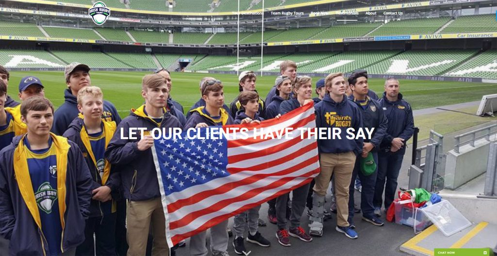 irt-2 Tour Operator Website Design Ireland