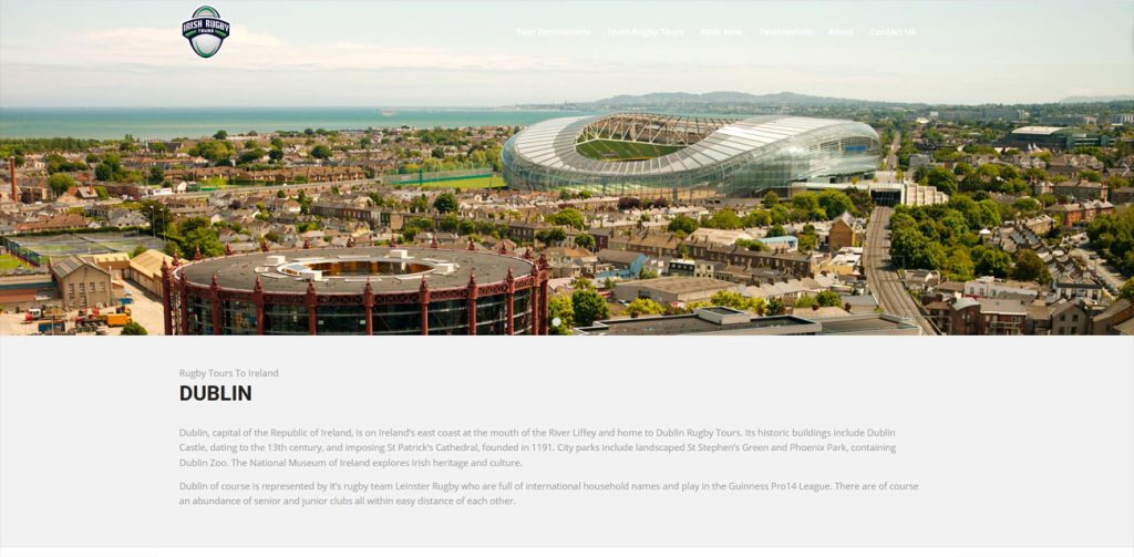 irt-6 Tour Operator Website Design Ireland