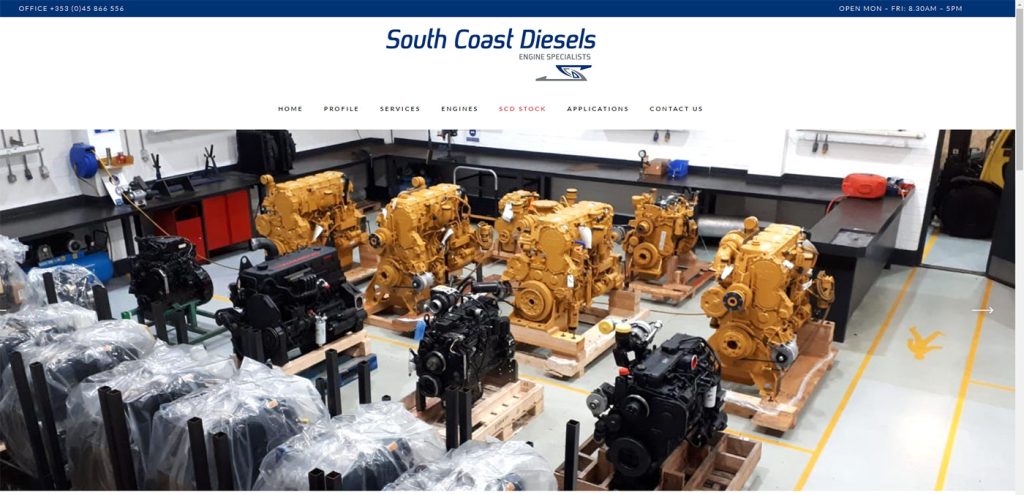 webite-development-kildare-south-coast-diesels-1 Web Design Kildare - by Intrade