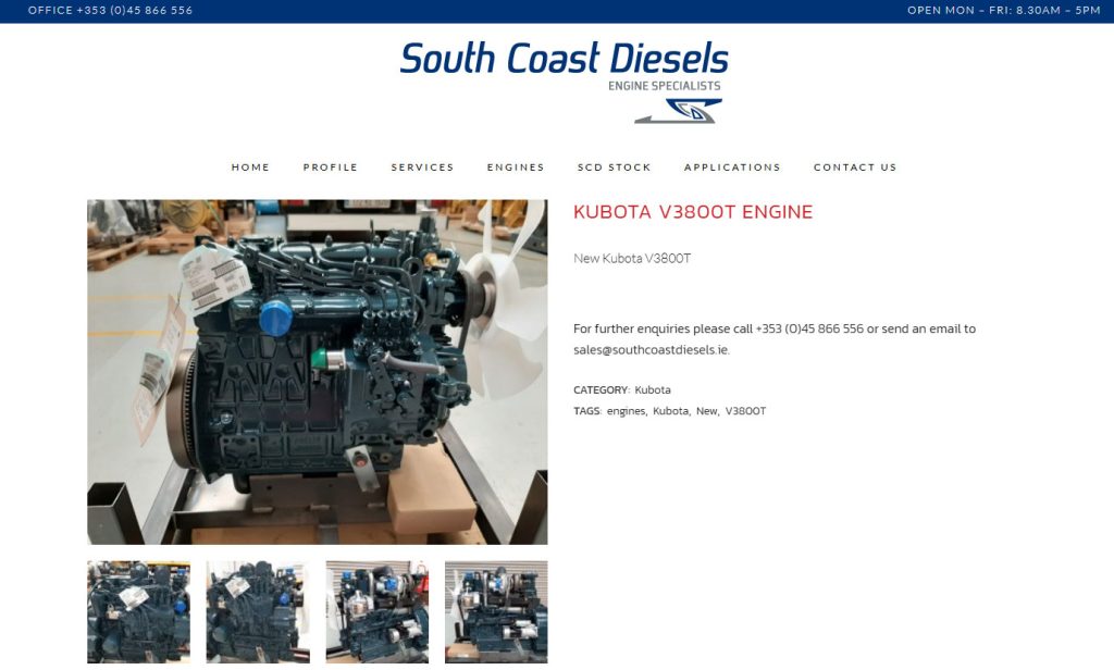 webite-development-kildare-south-coast-diesels-2 Web Design Kildare - by Intrade